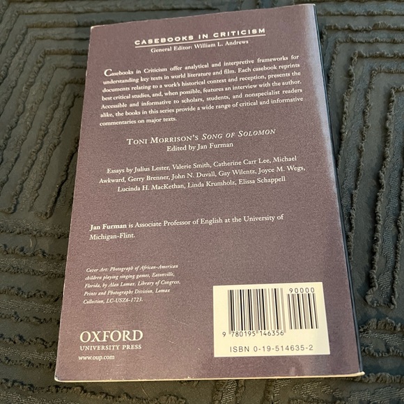 “Song of Solomon” (by Toni Morrison) — *THE CASEBOOK* - Picture 2 of 6